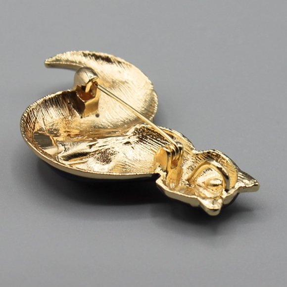 Fox animal pin brooch jewelry fashion purple gold - Picture 12 of 12